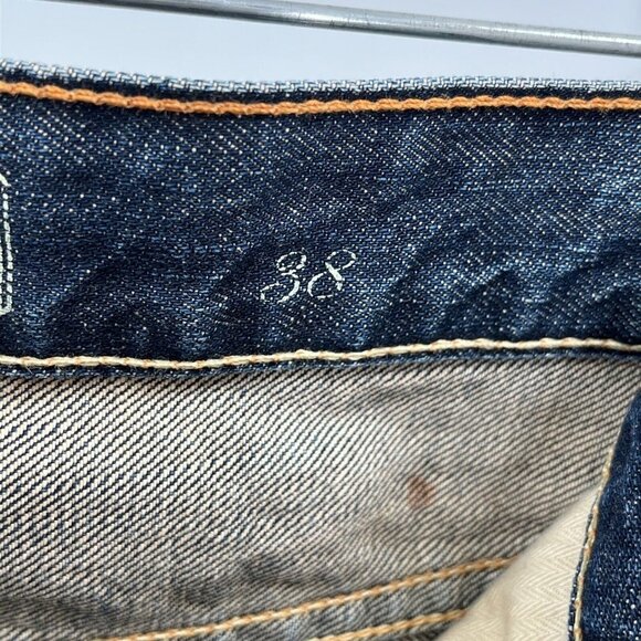 LEVI'S Big E Made In USA HESHER Regular Straight‎ Dark Blue Jeans 38x33 - Picture 7 of 11